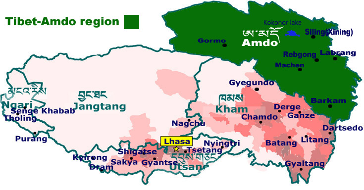 map of amdo